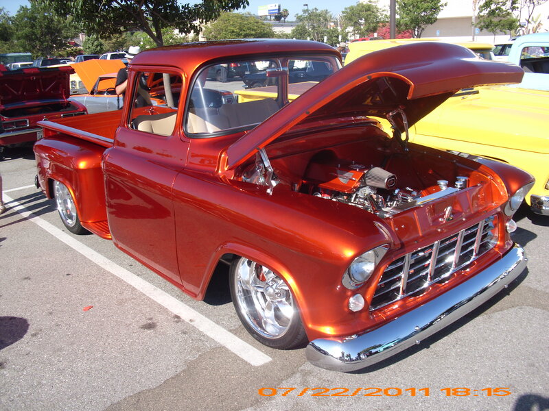 Red Custom Pickup Truck — Showcase, Afternoon