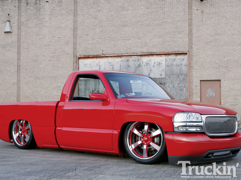 Red Custom Pickup Truck — Urban