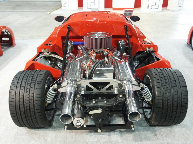 red custom race car