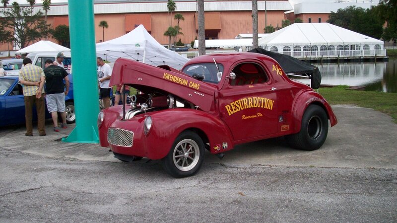 Red Custom Race Car — Outdoor
