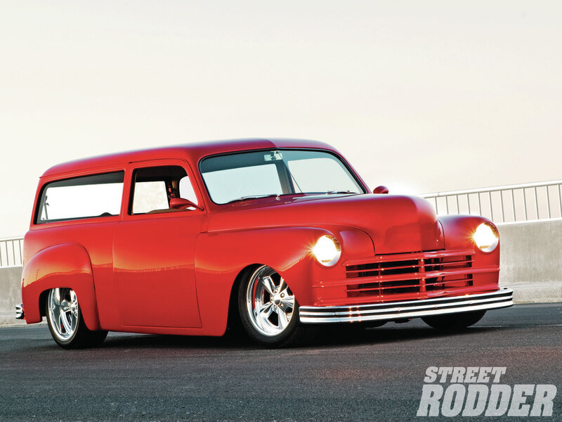 Red Custom Station Wagon
