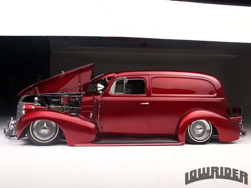 Red Custom Van — Dramatic