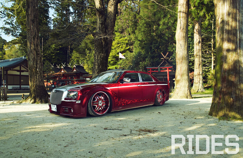 Red Customized Sedan