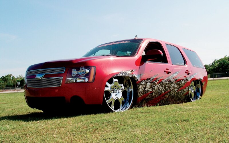Red Customized SUV
