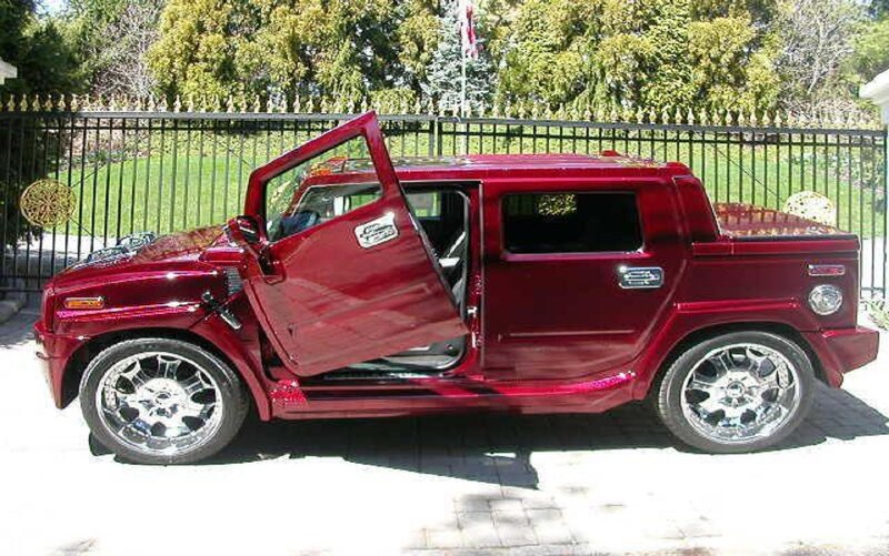 Red Customized Truck