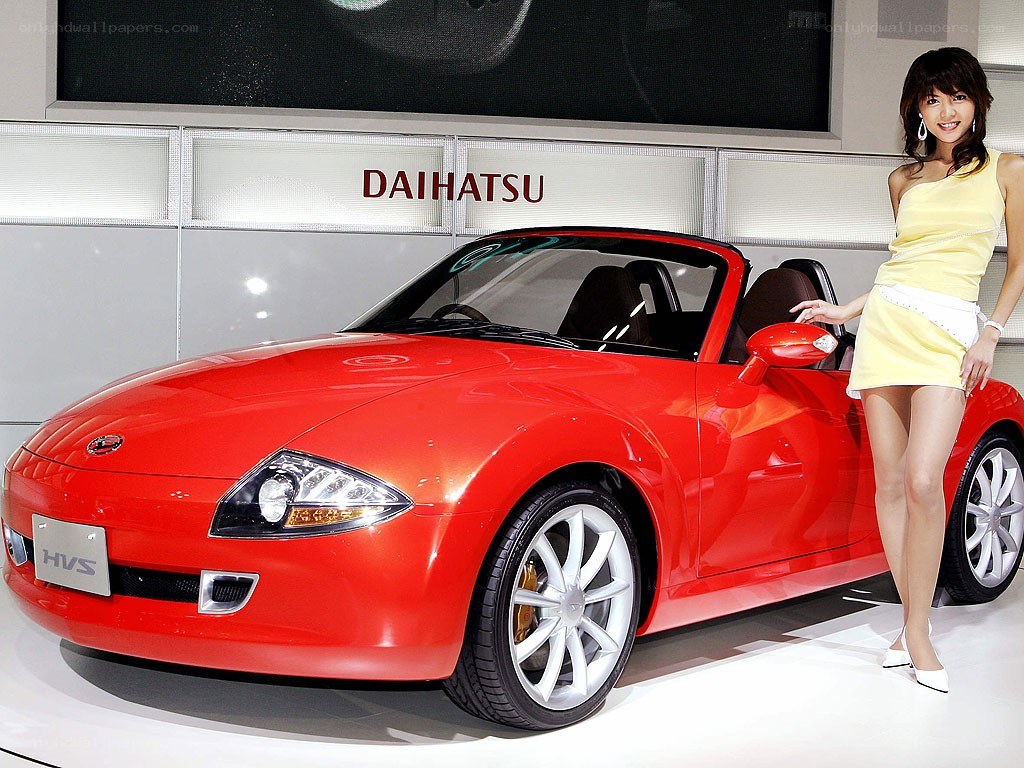 Red Daihatsu HVS Concept Car