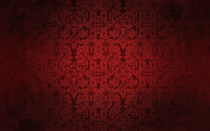 Red Damask Pattern — Dark