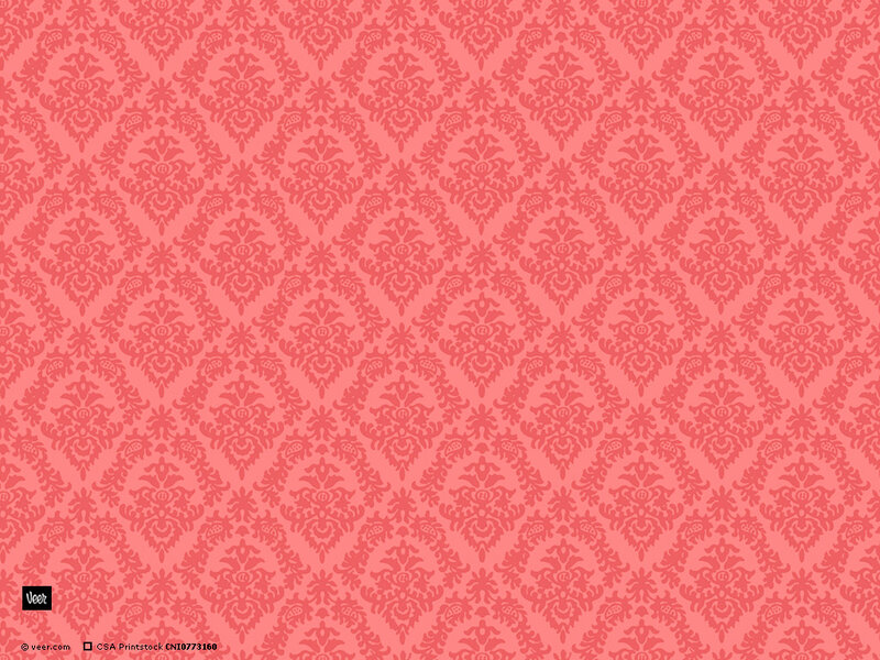 red damask pattern