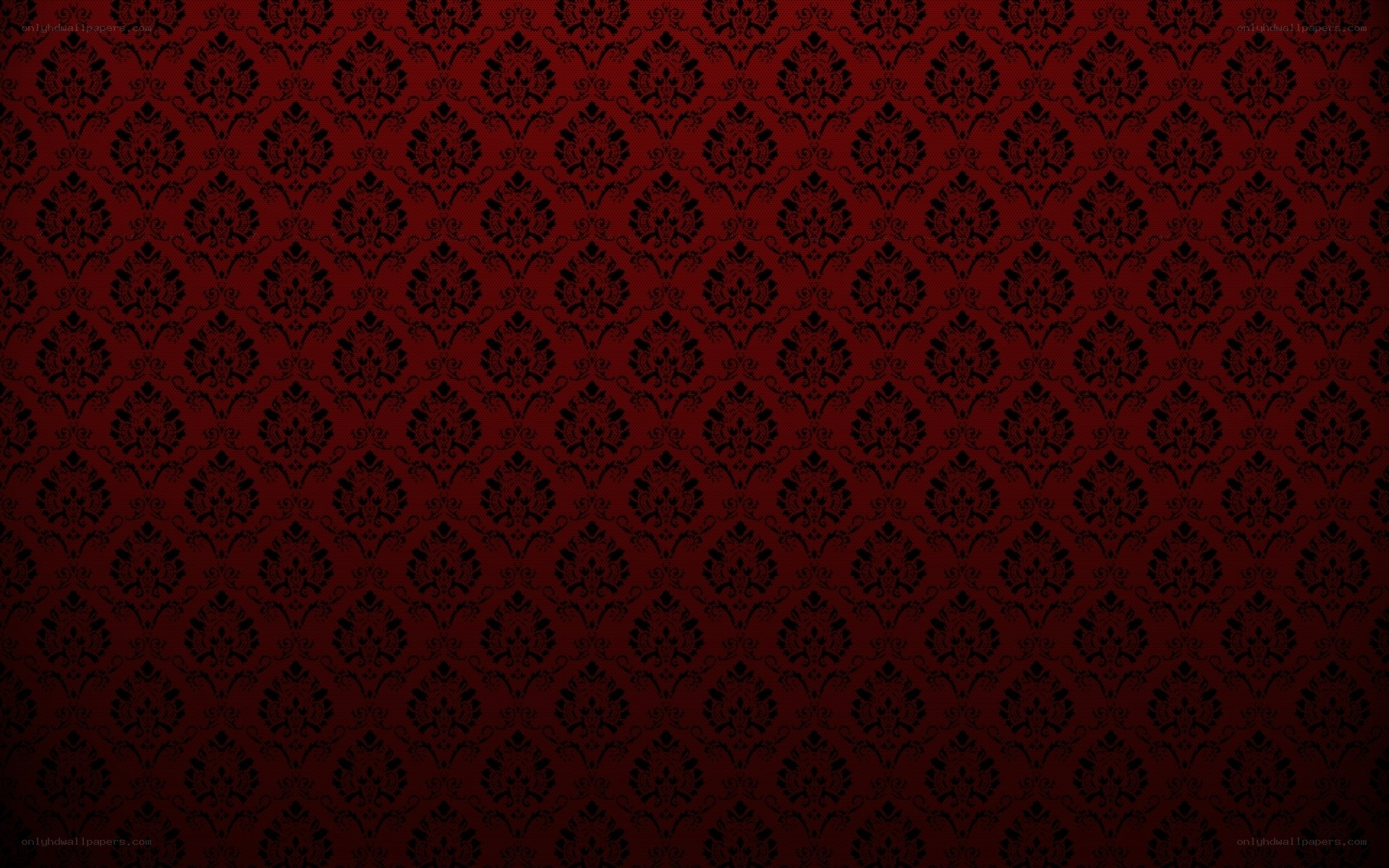 red damask pattern wallpaper