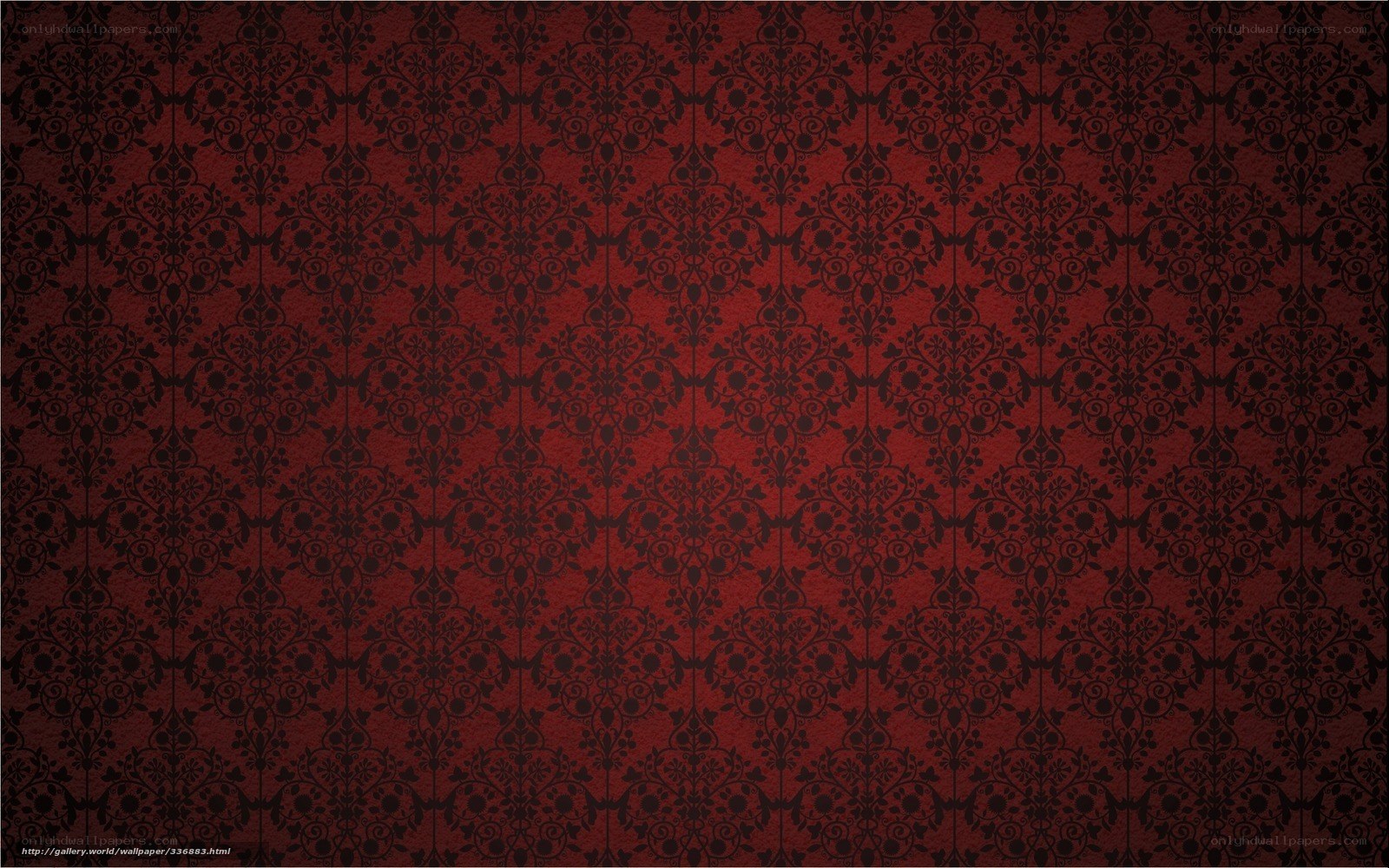 red damask pattern wallpaper