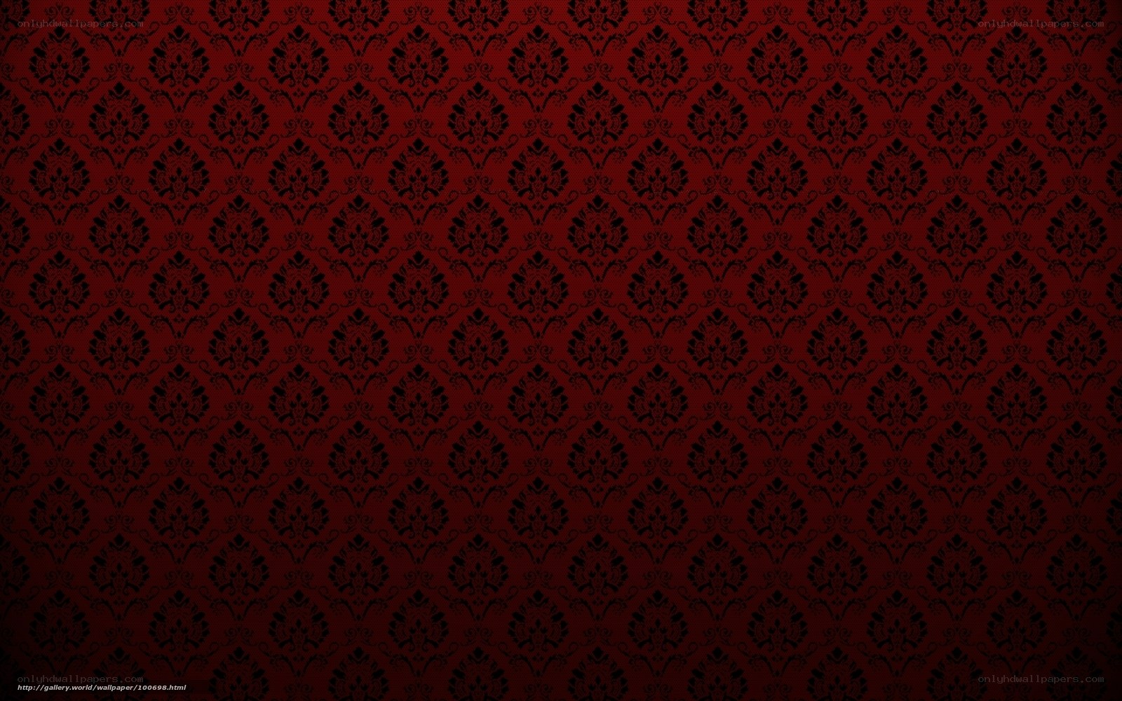 red damask pattern wallpaper