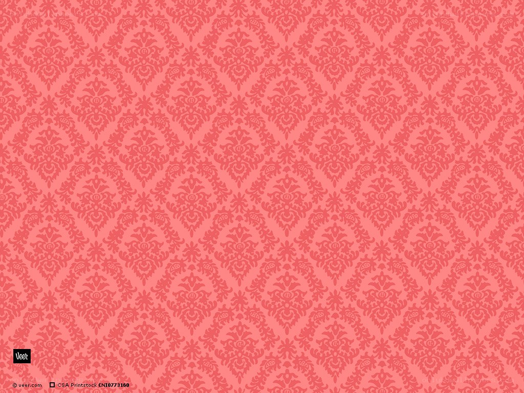 red damask pattern