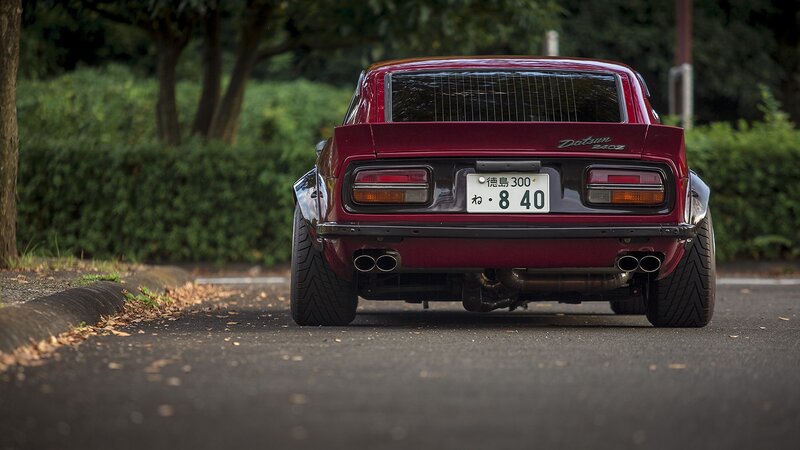 Red Datsun 240z Car