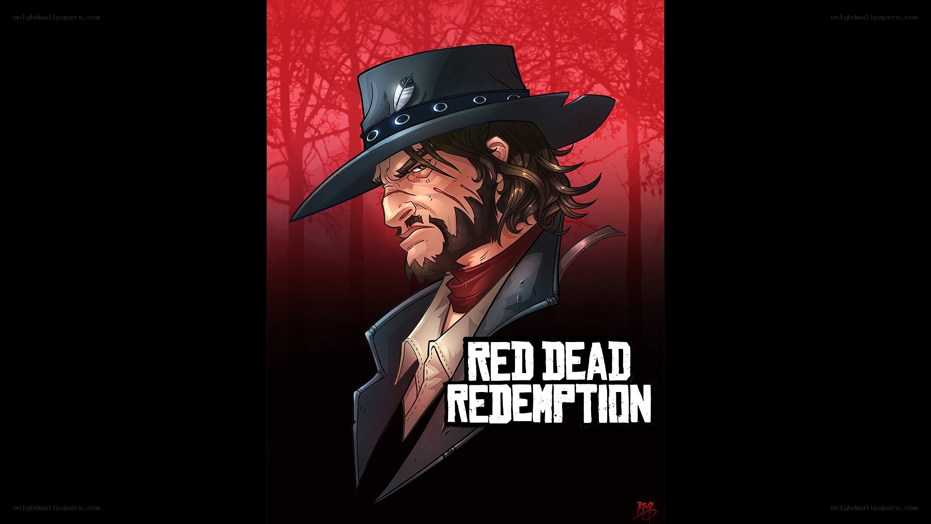Red Dead Redemption character art