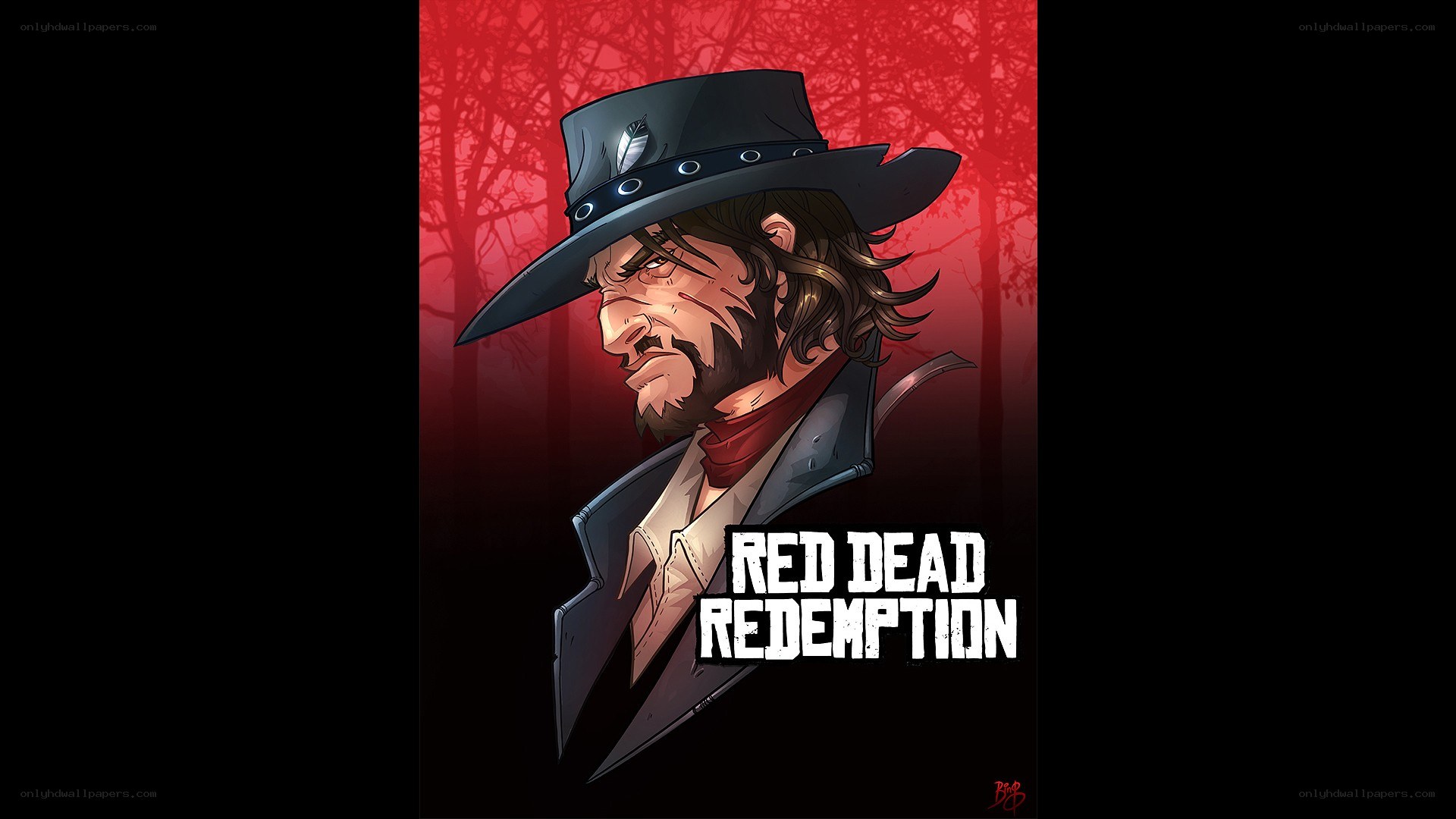 Red Dead Redemption character art