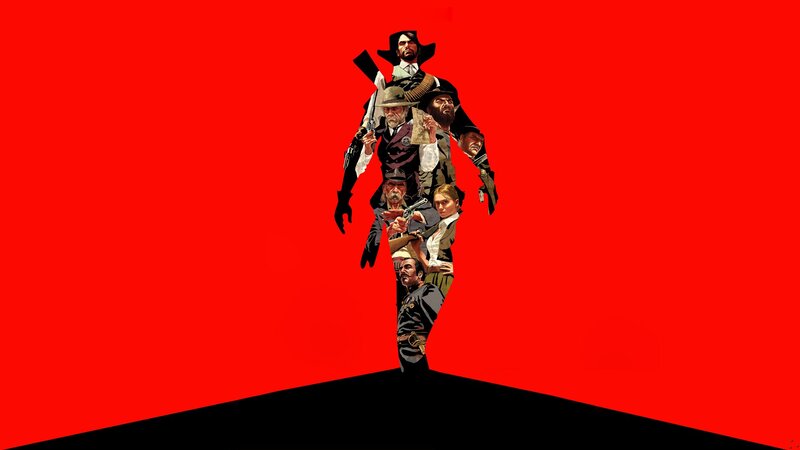 Red Dead Redemption character collage