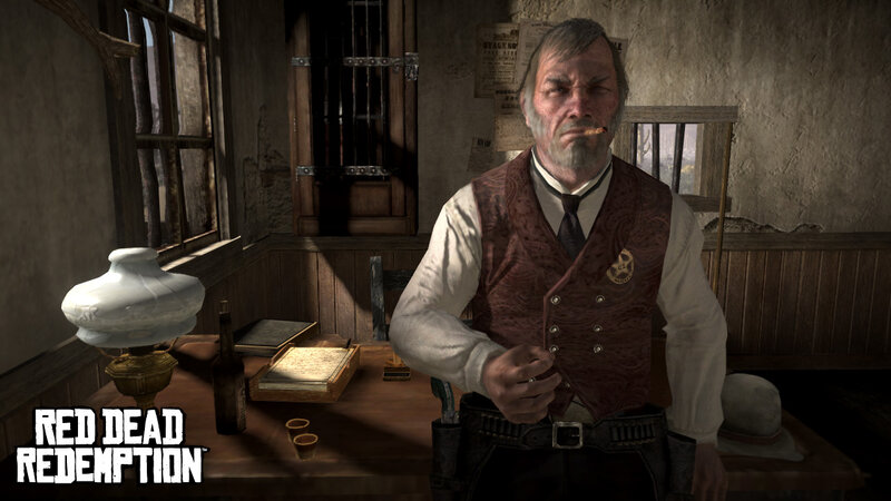 Red Dead Redemption character scene