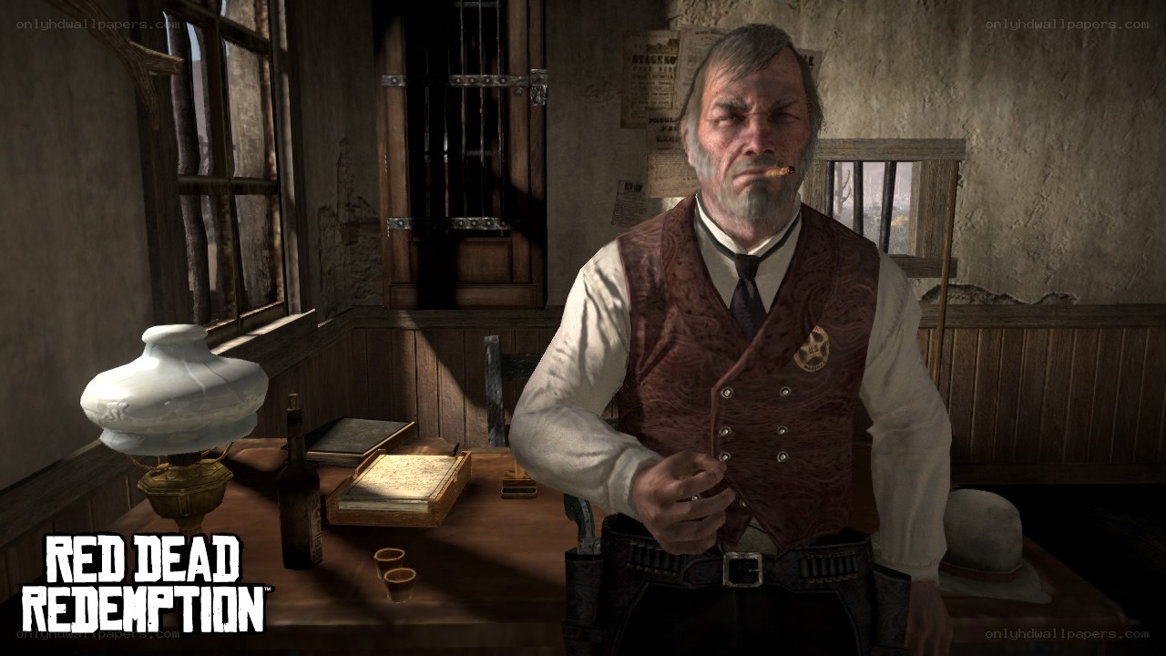 Red Dead Redemption character scene