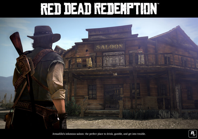 Red Dead Redemption saloon scene