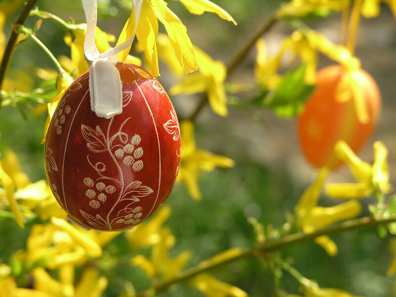 Red Decorated Egg