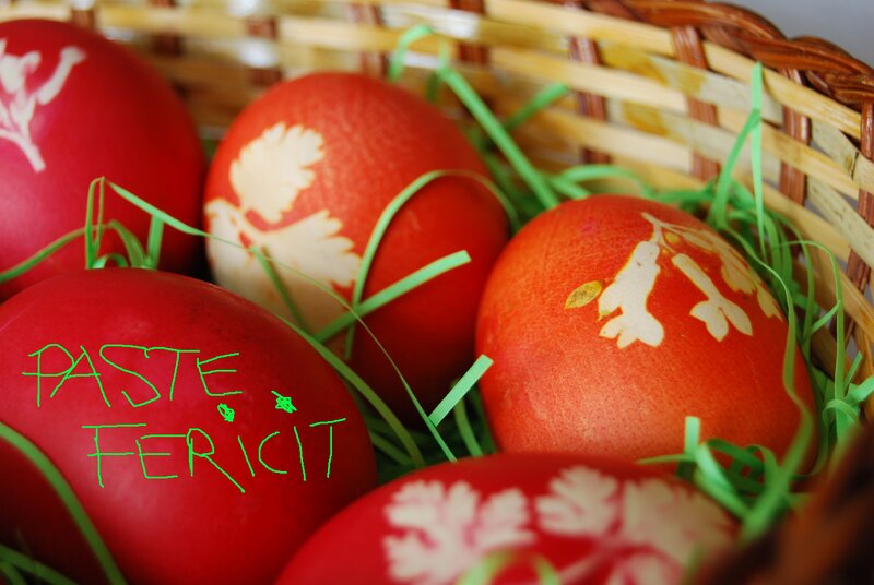 Red Decorated Eggs