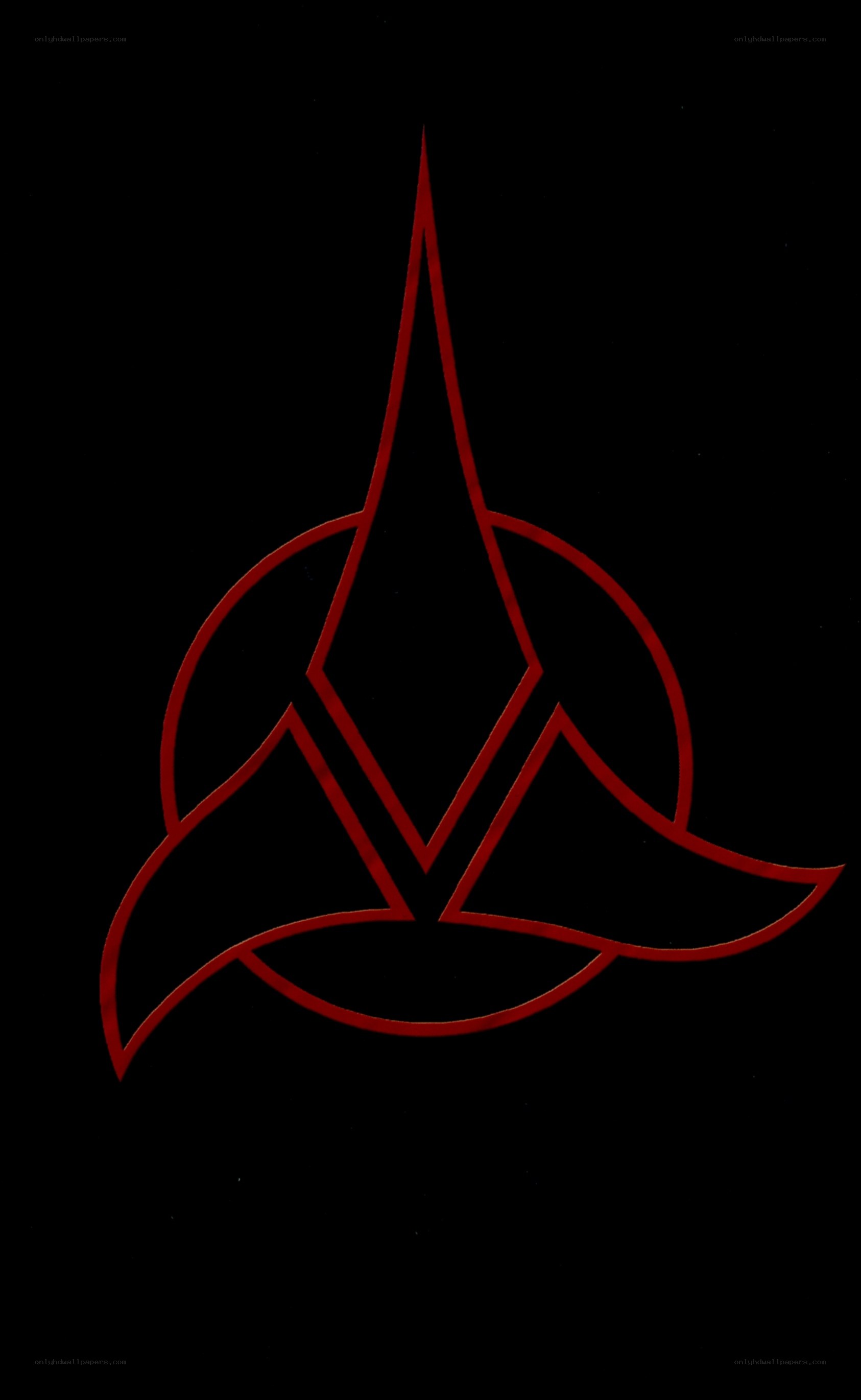 red delta symbol on black