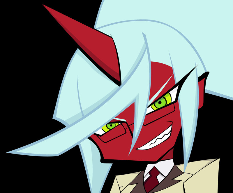 red demon character portrait