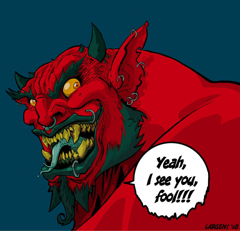 Red Demon Creature — Aggressive