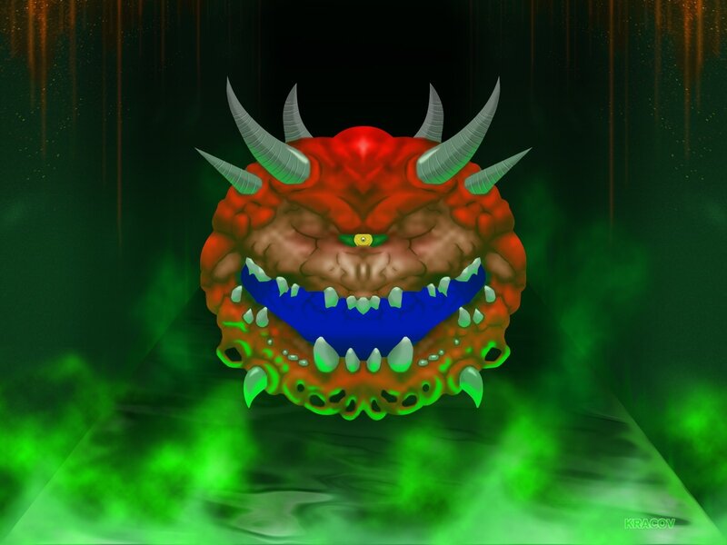 Red Demon Head — Dramatic