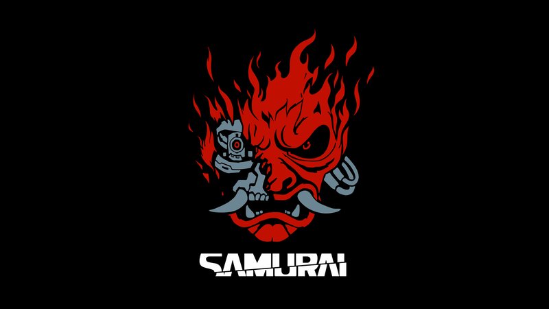 Red Demon Mask — Black