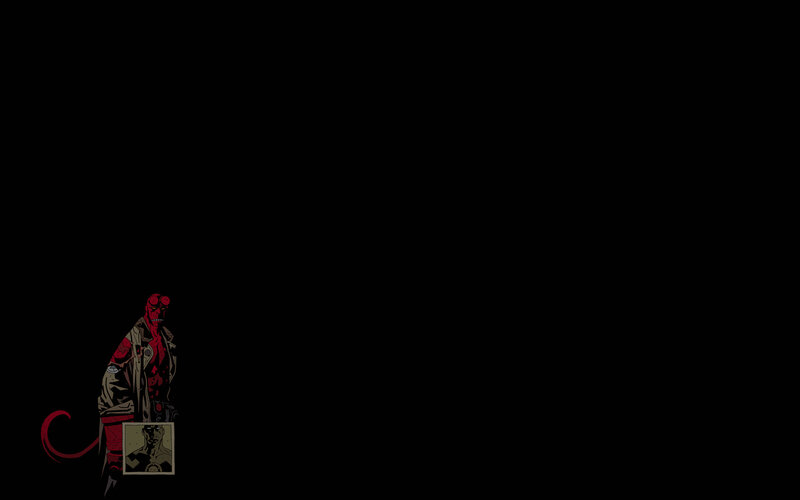 Red Demon with Tail — Black