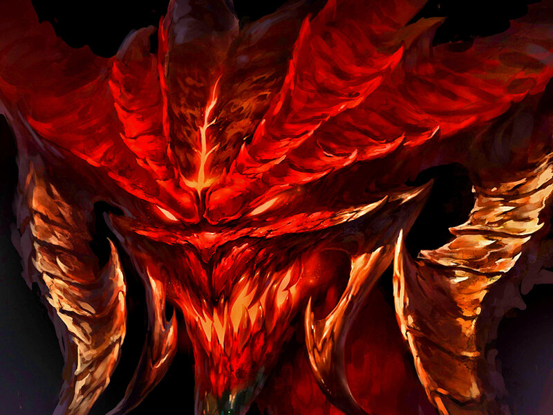 Red Demonic Creature — Dramatic, Menacing