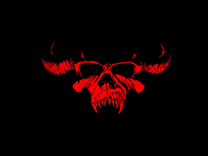 red demonic skull logo