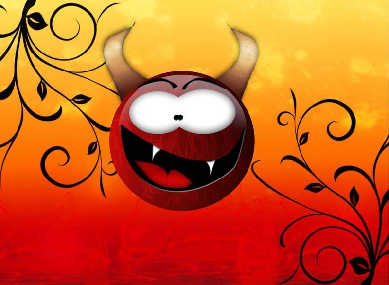 red devil character with horns