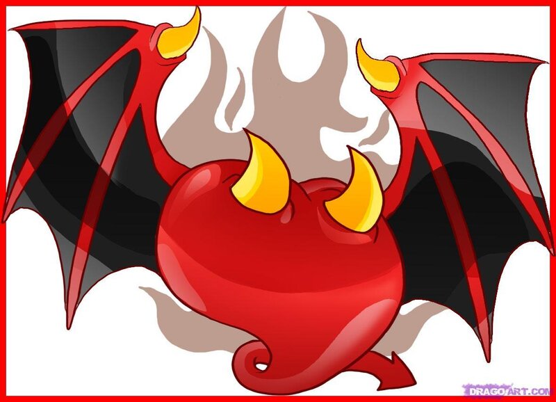 red devil heart