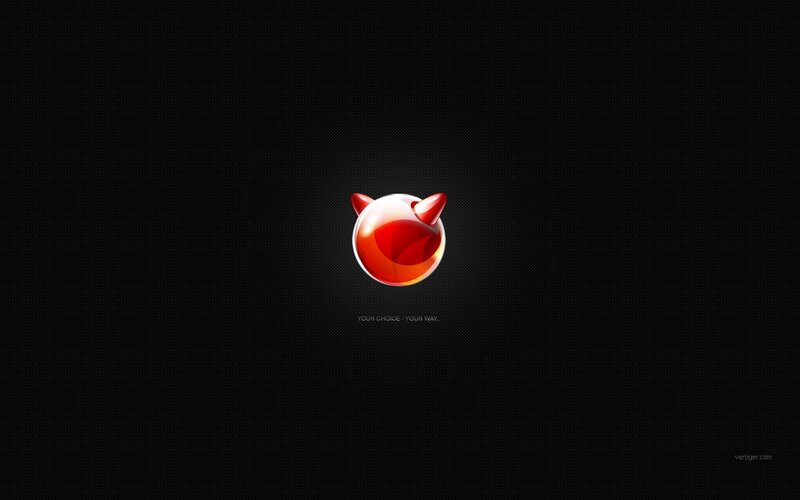 red devil icon on black