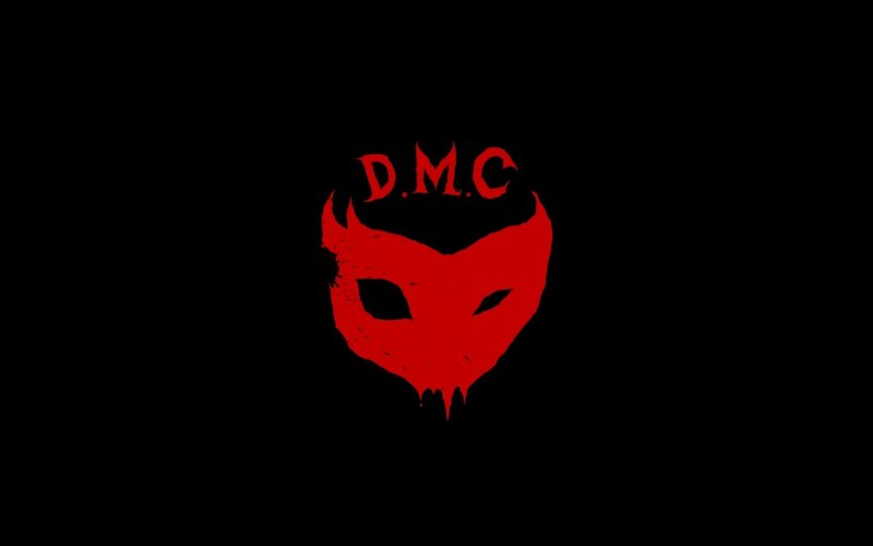 Red Devil Mask Logo — Dark