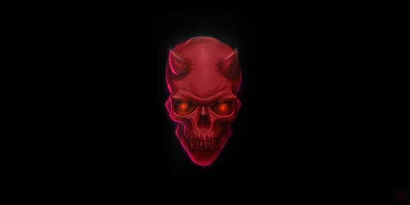 Red Devil Skull