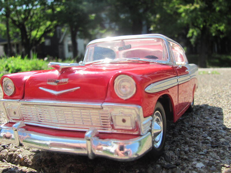 Red Die-cast Car — Bright