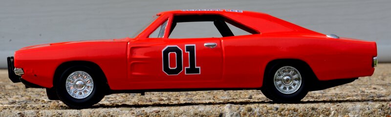 Red Die-cast Car — Static