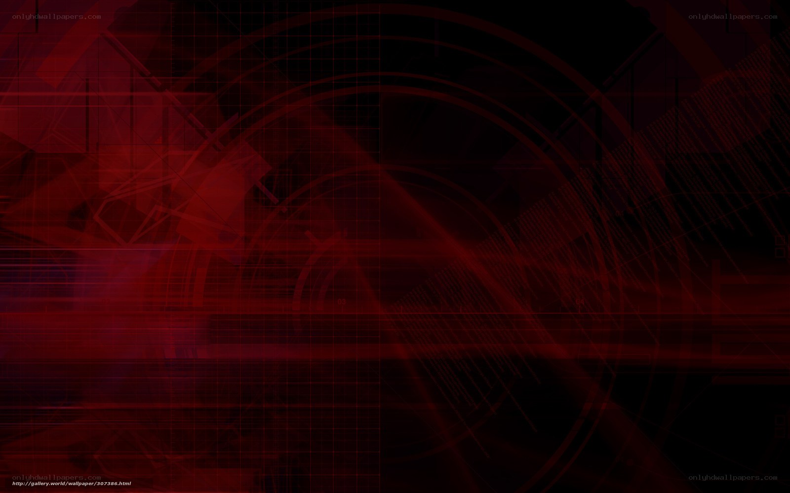 red digital abstract background