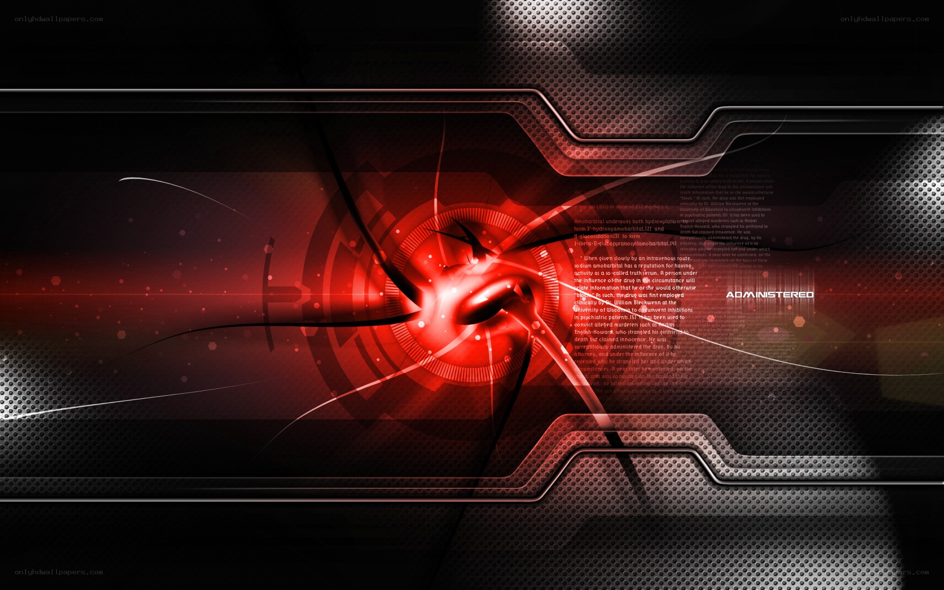 red digital abstract background