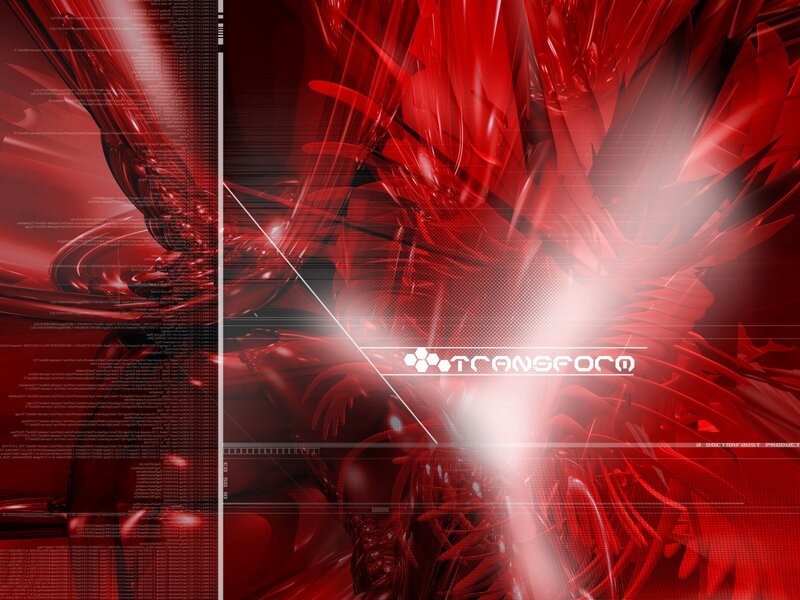 Red digital abstract design