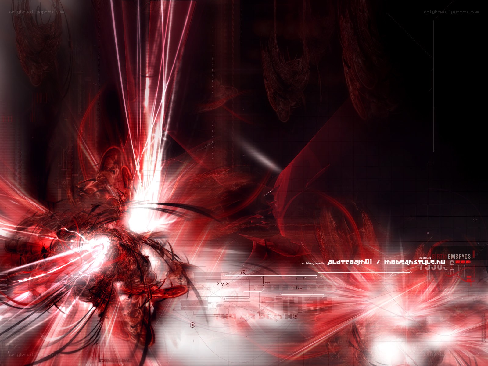 red digital explosion artwork