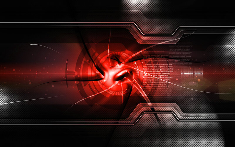 Red Digital Explosion — Black