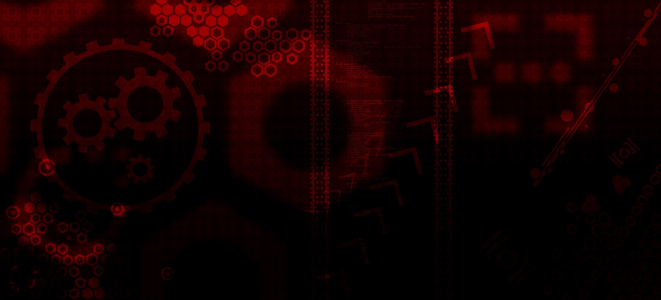 red digital gear pattern