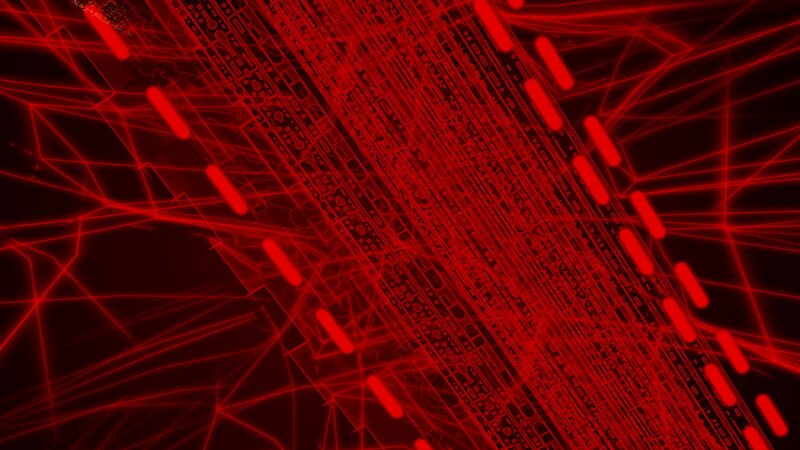 Red digital network pattern