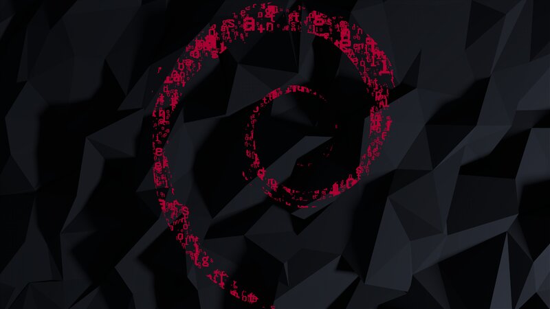 Red Digital Spiral