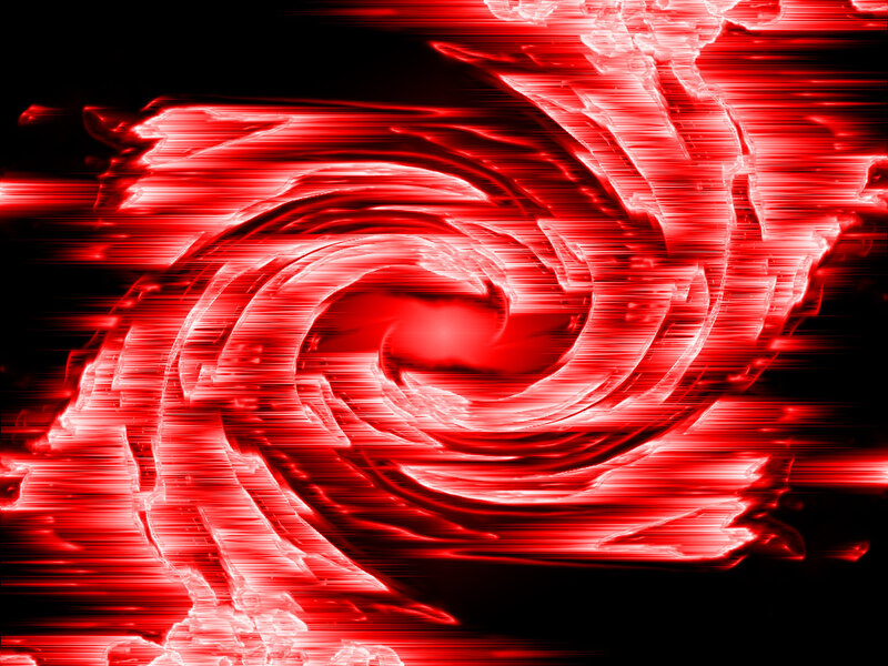 red digital spiral vortex