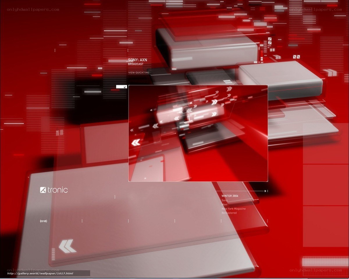 Red digital technology wallpaper